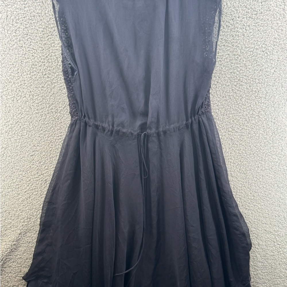 4 Love And Liberty Johnny Was Sleeveless V Neck Silk And Lace Dress Size Large - Picture 7 of 8